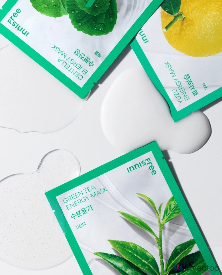 Специальный набор энергетических масок Innisfree Energy Mask, 20 штук, 2 штуки, фото 3