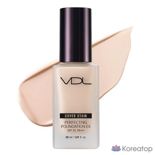Тональный крем VDL Cover Stain Perfecting Foundation EX, 30 мл, 1 шт., № 17 Абрикосовый