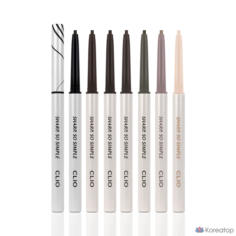 Простой водостойкий карандаш-подводка Clio Sharp Saw, 0,14 г, 02 коричневого цвета, 1 шт