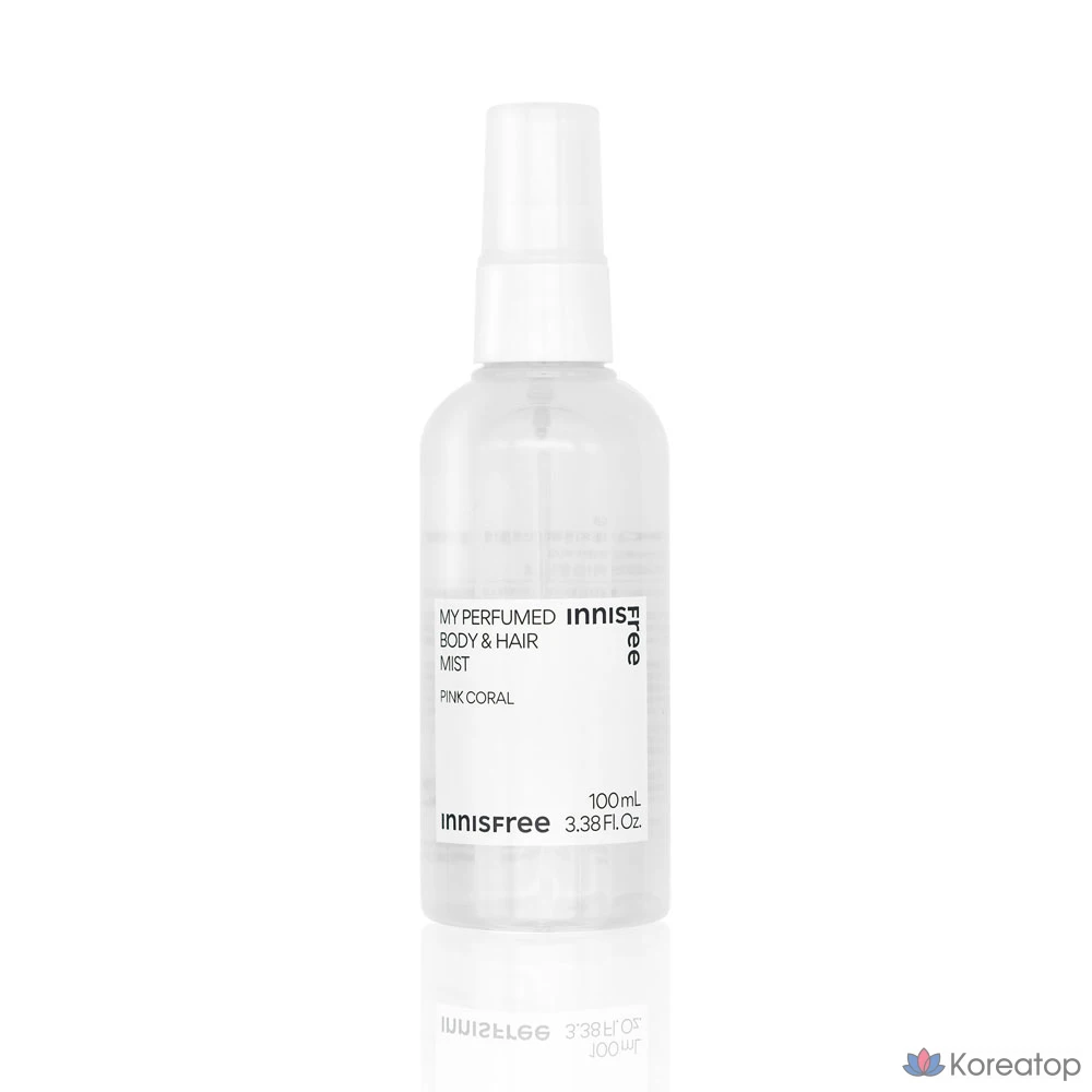 Парфюмированный спрей для тела и волос Innisfree My, розовый коралловый, 100 мл, 1 шт.