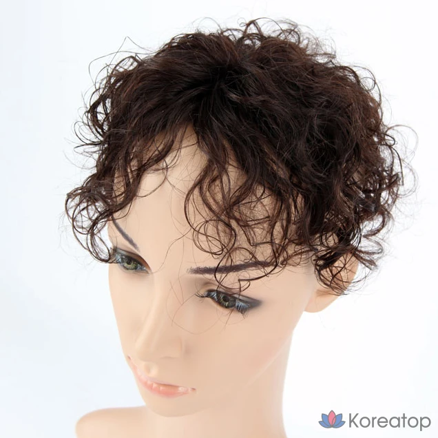 Парик с частичной волной из сетчатой ткани, темно-коричневый, 1 шт.