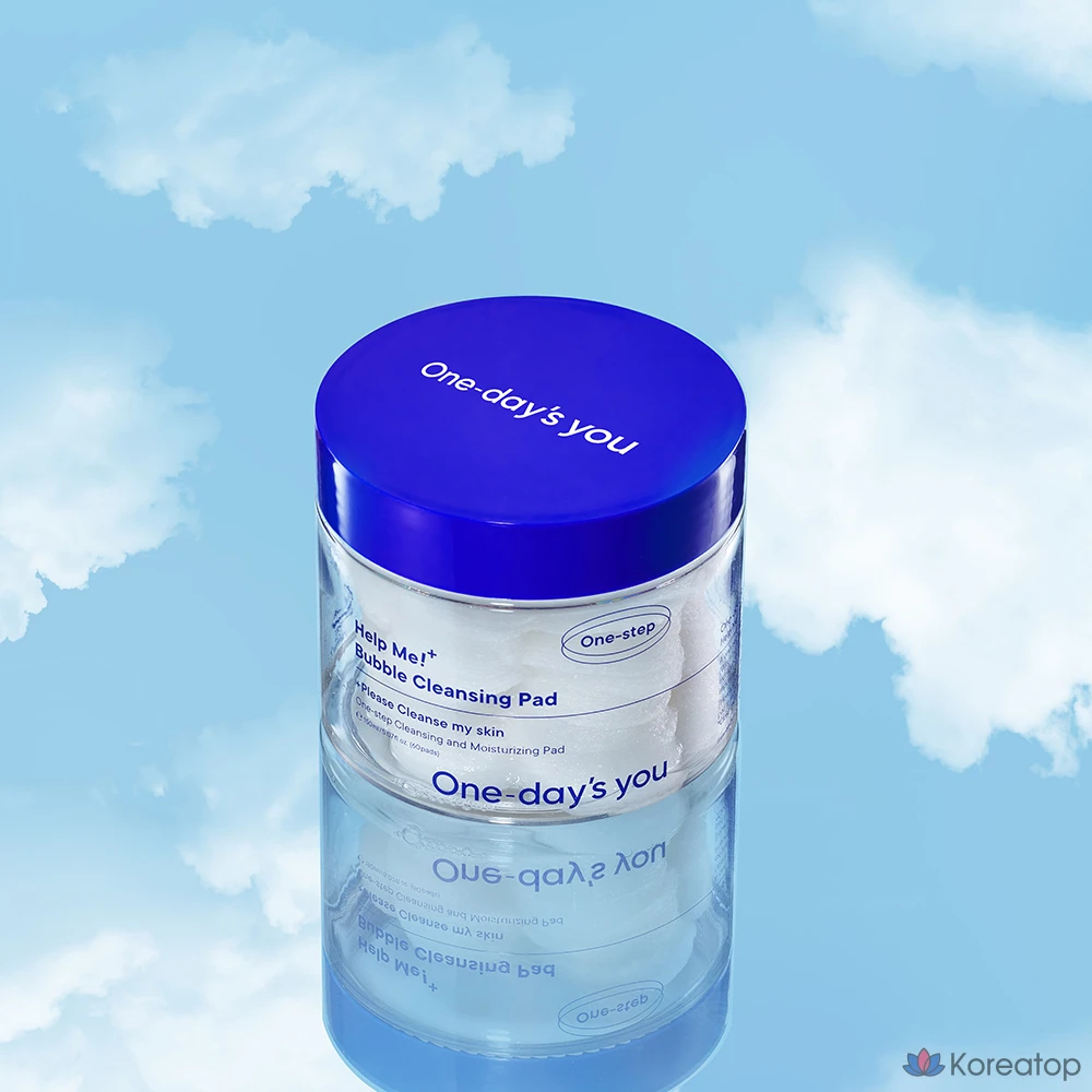 Очищающие подушечки для лица One-Day's You Help Me Bubble Cleansing Pad, 1 шт., 60 листов