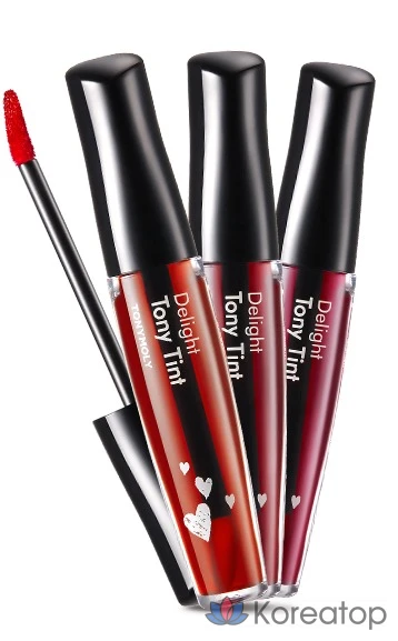 Тинт для губ Tony Moly Delight Tony Tint, оттенок 01 Cherry Pink, 8.3 мл, 1 шт., фото 3