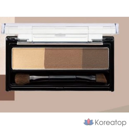 Пудра для бровей Kiss Me Heavy Rotation Natural Powder Eyebrow, оттенок 02 пепельно-коричневый
