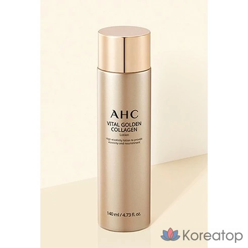 Тоник для ухода за кожей  AHC Vital Golden Collagen Lotion, 140 мл