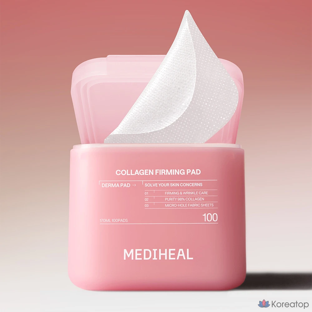 Пилинг-пэды MEDIHEAL Collagen Elastic Filling Firming Derma Pad 2nd Generation, 100 шт.