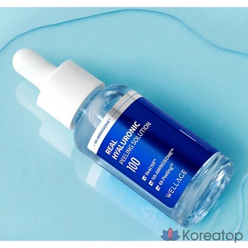Пилинг-раствор с гиалуроновой кислотой Wellage Real Hyaluronic