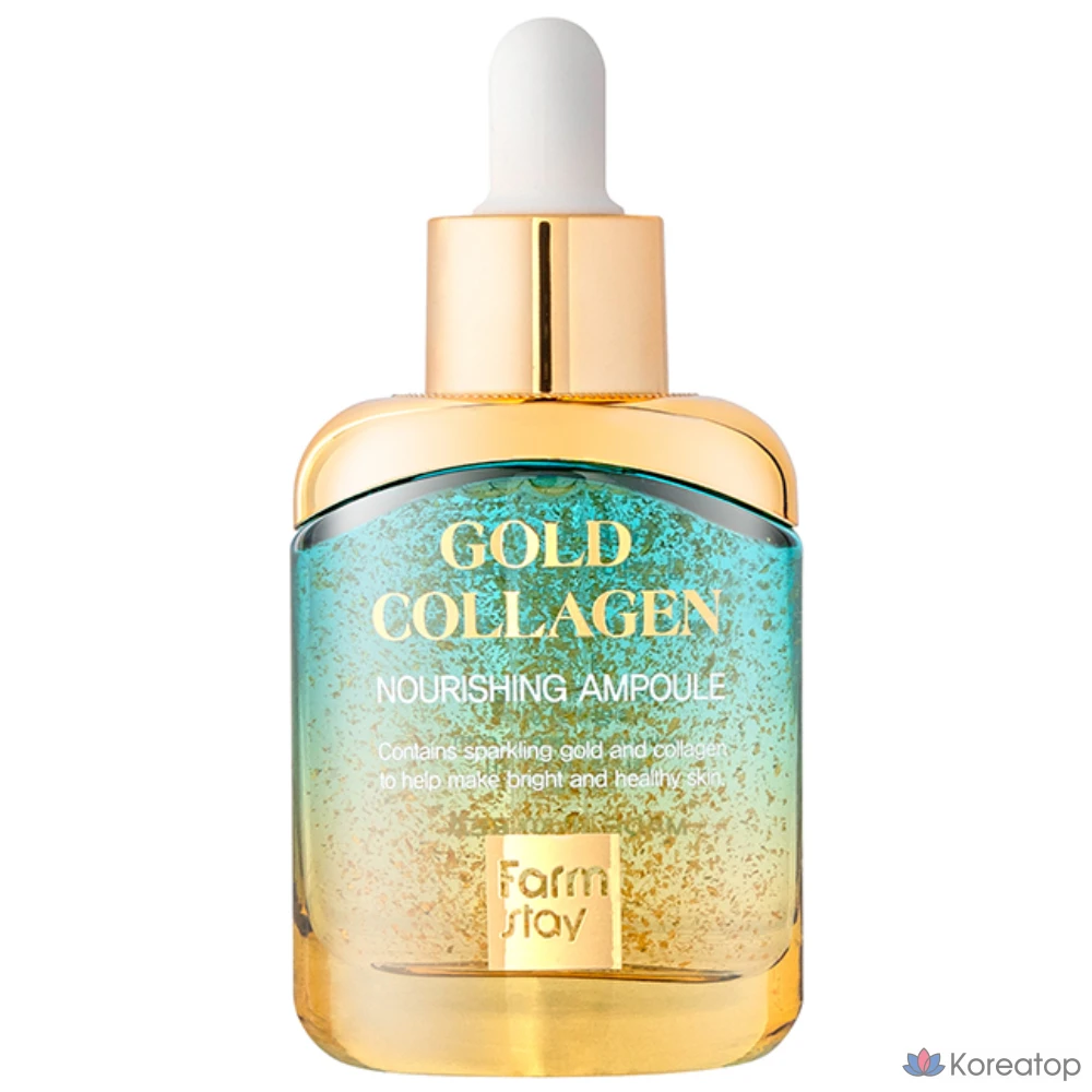 Питательная ампула с коллагеном FarmStay Gold, 35 мл, 1 шт.