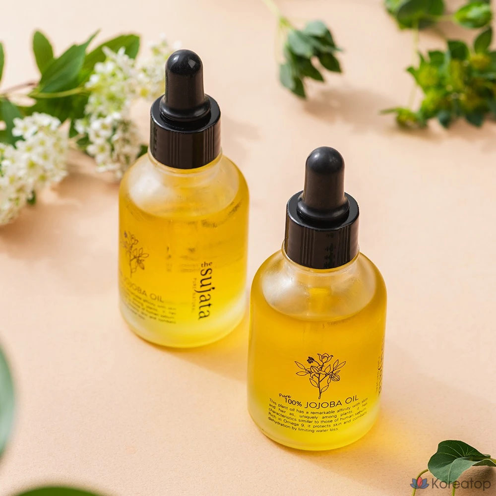 Масло жожоба холодного отжима Sujata, нерафинированное, чистое, 30 мл, 1 шт.