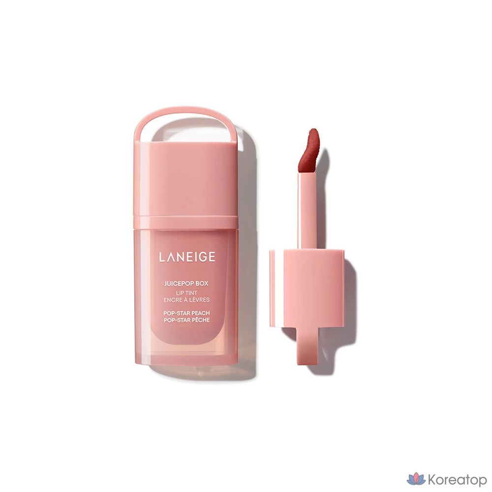 Тинт для губ LANEIGE Juice Pop Box Lip Tint, оттенок #1 Popstar Peach, 4.5 г, 1 шт.
