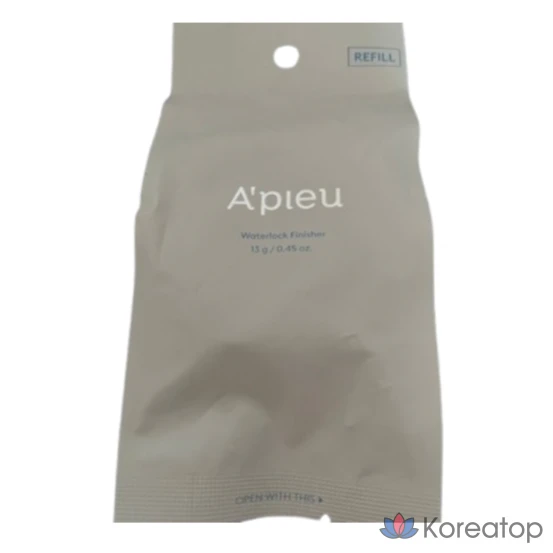 A'PIEU No-Sebum Cushion Waterlock Finisher Powder, сменный блок, 1 шт.