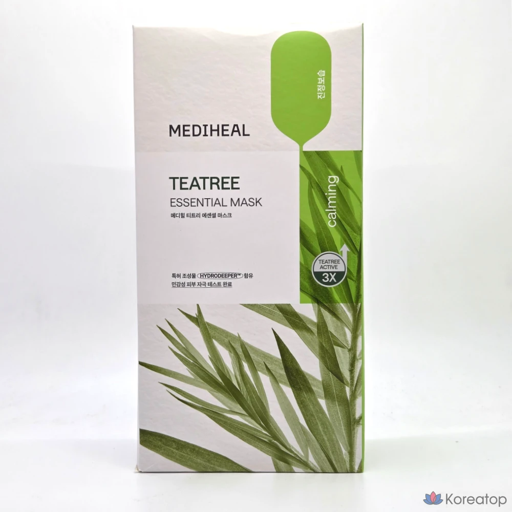 Тканевая маска для лица MEDIHEAL Tea Tree Care Solution Essential Mask EX, 15 шт.