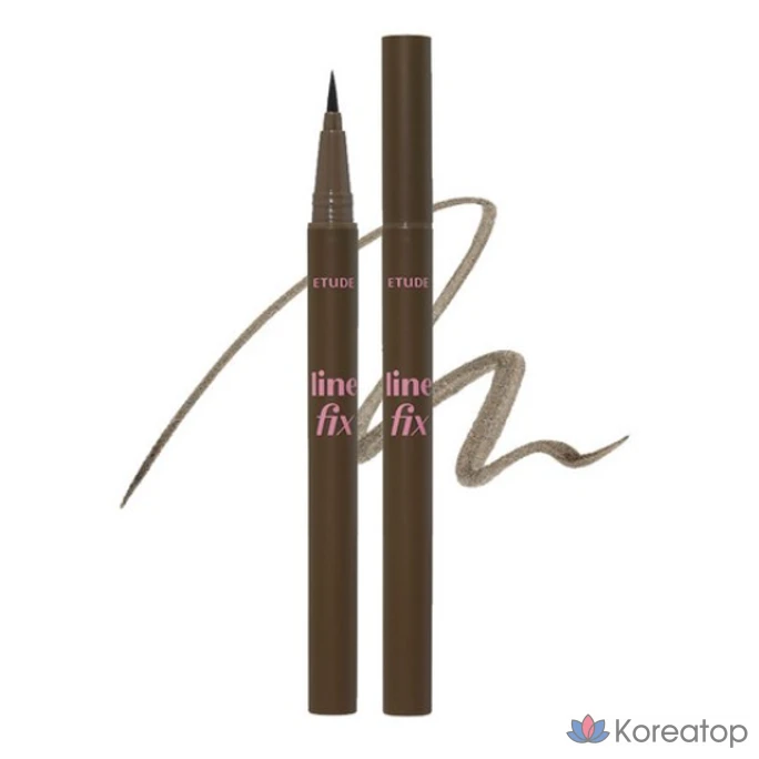 Подводка для глаз Etude Line Fix Brush Liner, 0,5 г, цвет 02 (коричневый), 1 шт.