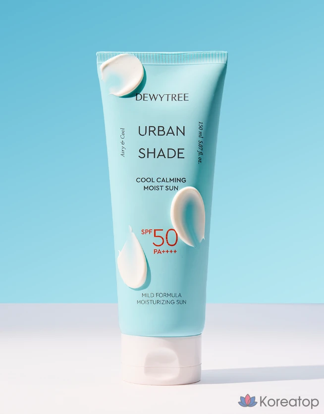 Солнцезащитный крем Dewytree Urban Shade Cool Calming Moisture Sunscreen SPF50+ PA++++, 150 мл, 1 шт., фото 3