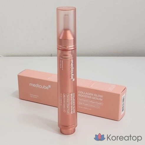 Набор Medicube PDRN Pink Collagen Booster из 2 предметов (ампула Salmon PDRN Pink + сыворотка Milk Protein Booster) + 5 коллагеновых масок