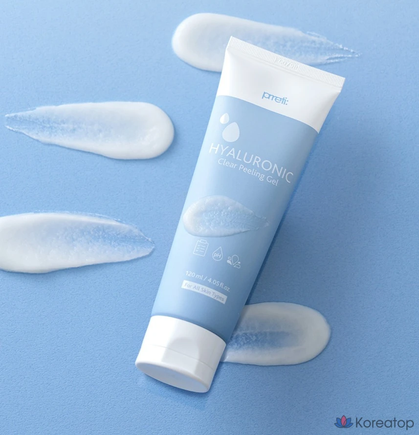 Прозрачный пилинг-гель Prreti с гиалуроновой кислотой, 1 шт., 120 мл