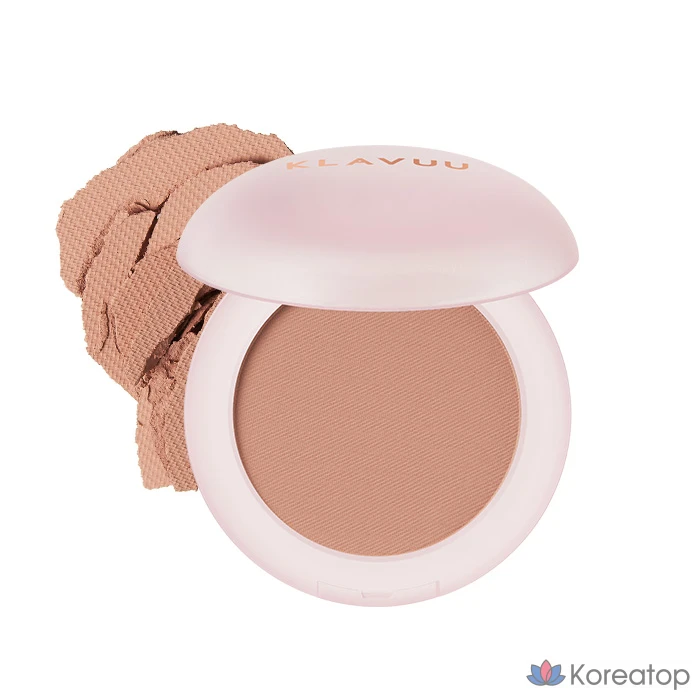 Пудра-румяна Klavuu Natural Powder Blusher, оттенок Oat Veil, 4.5 г, 1 шт.