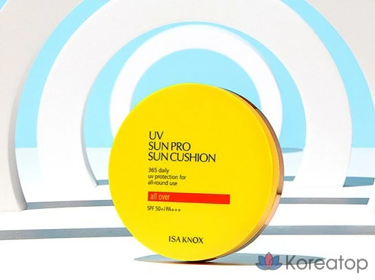 Солнцезащитный крем Isa Knox UV Sun Pro 365 All Over Big Sun Cushion SPF50+ PA+++, 23 г, 1 шт.
