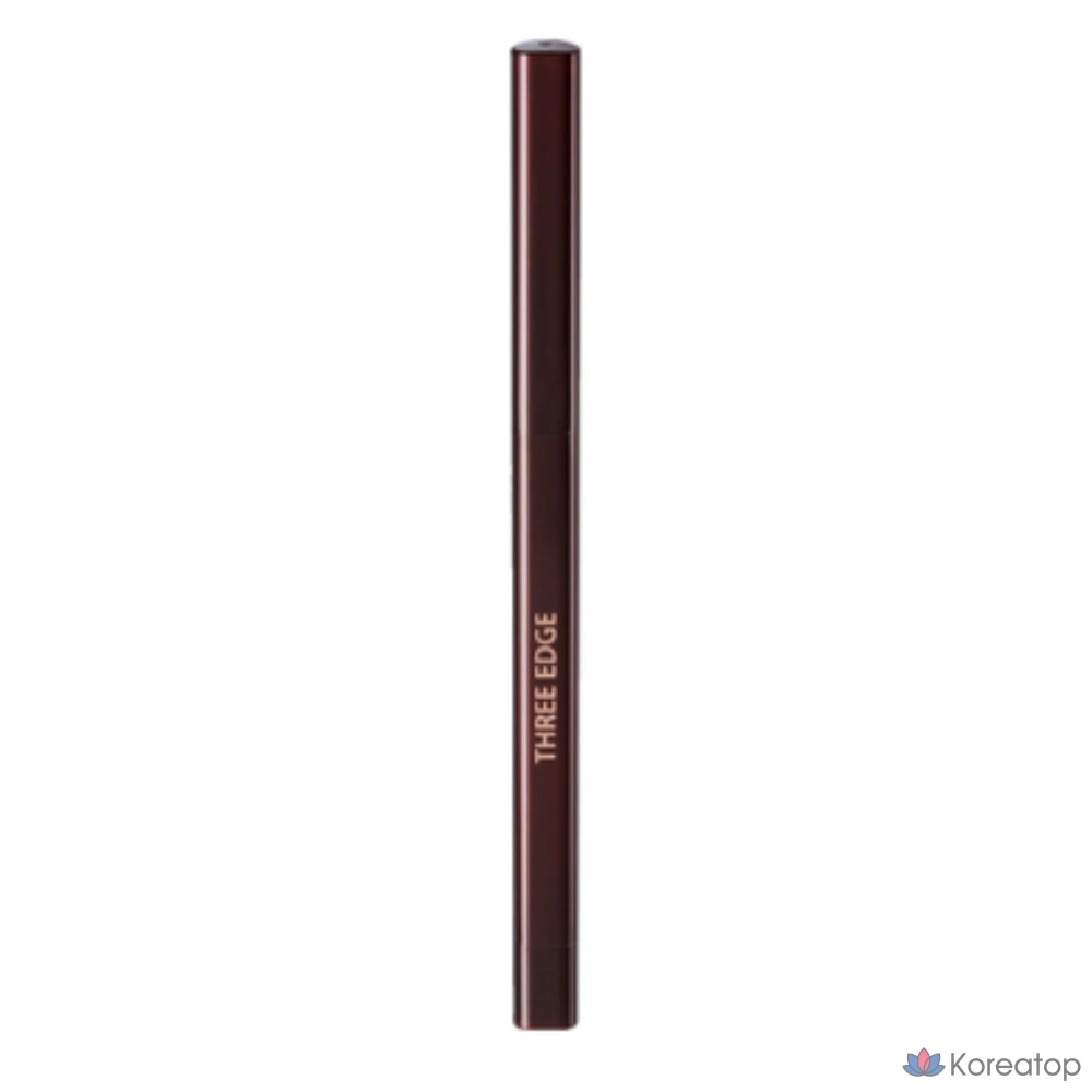 Карандаш для глаз The Saem Three Edge Pencil Eyeliner, 0,25 г, темно-коричневый, 1 шт.