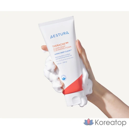 Очищающая пенка для проблемной кожи AESTURA Theracne 365