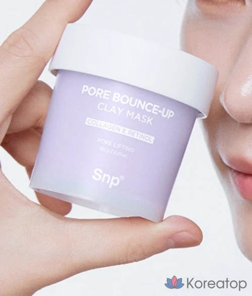Маска для лица SNP Pore Tightening Clay Mask, 120 г, 6 шт., фото 3