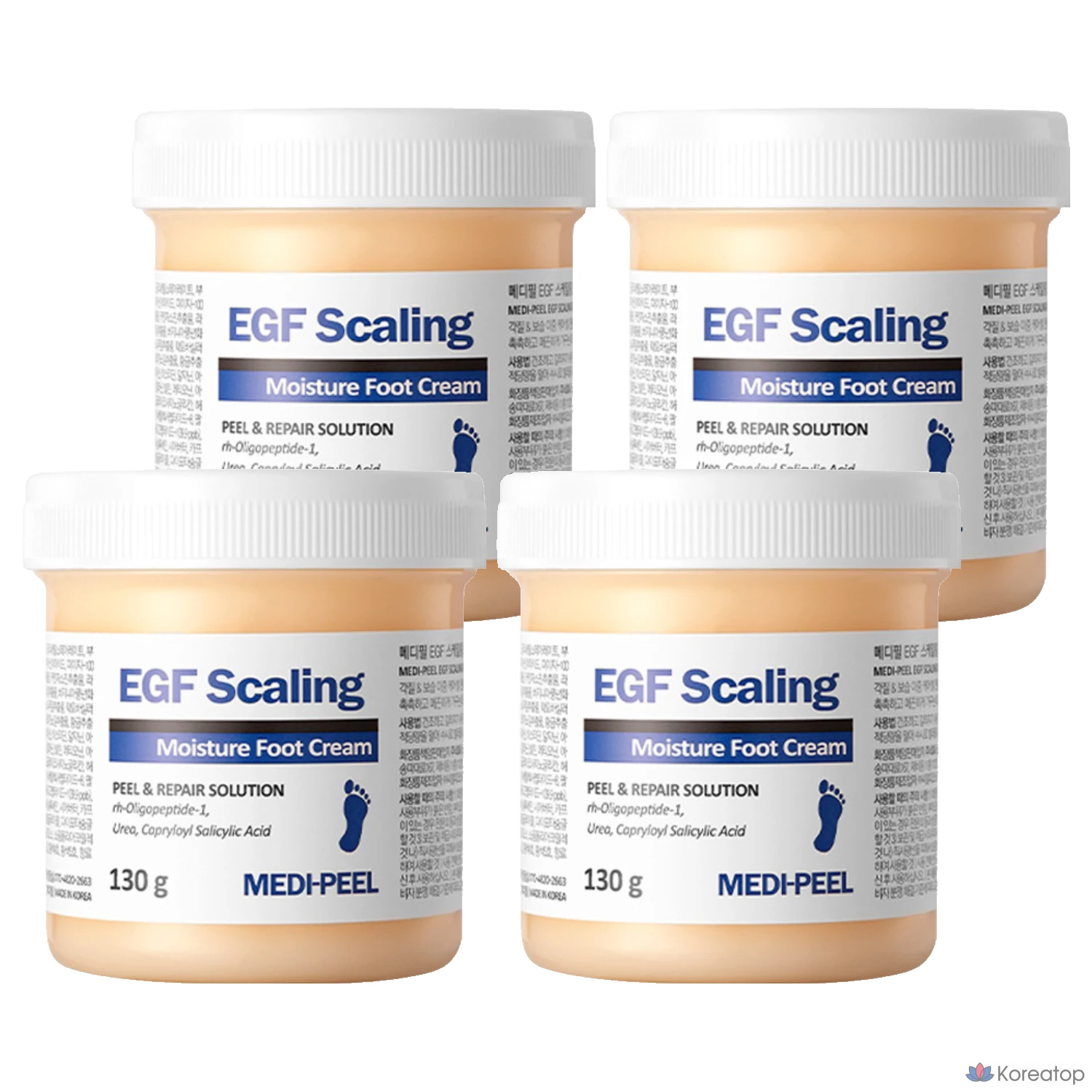 Увлажняющий крем для ног Medi Peel EGF Scaling Moisture Foot Cream 130 г, 1 упаковка, 4 упаковки