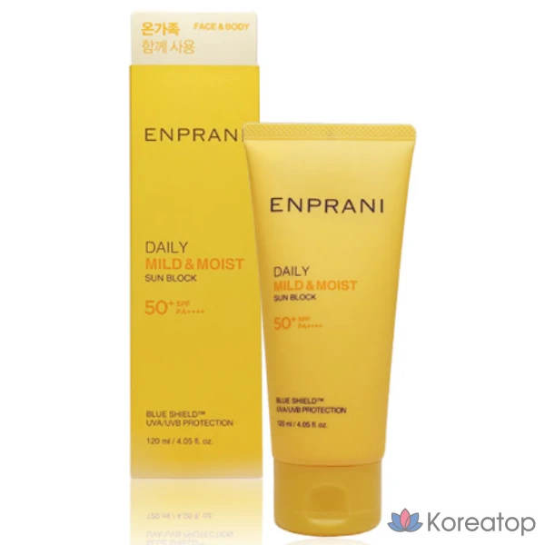 Солнцезащитный крем Enprani Daily Sunblock SPF50+ PA++++, 120 мл, 1 шт.