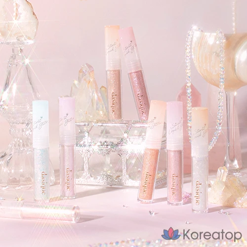 Жидкий глиттер Dasique Starlit Jewel Liquid Glitter, оттенок 04 Rose Quartz, 1.8 г, 1 шт., фото 3