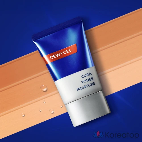 Dewycell Homme Curatones Moisture 40ml SPF50+ PA+++ Cica All-in-One 30ml Natural Cover Tone Care Skin Lotion Duo Set, 1 шт., 1 набор