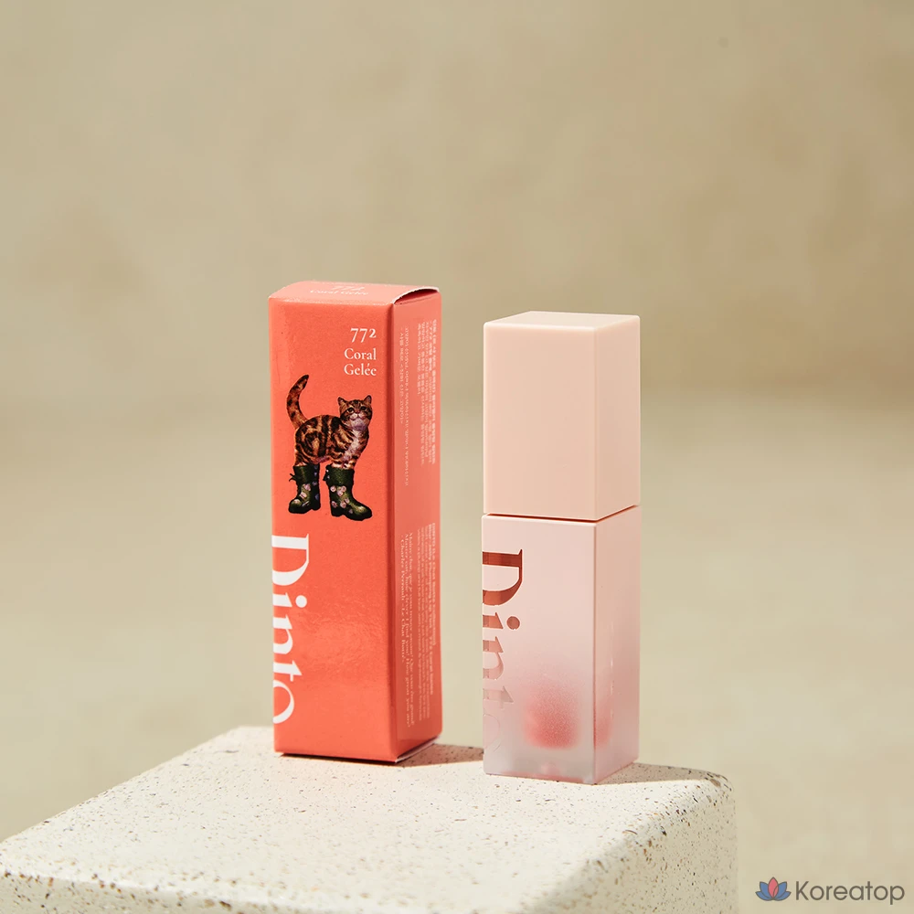 Тинт для губ Dinto Blur Jelly Plumping Lip Tint, оттенок 772 Coral Julie, 1 шт., фото 3