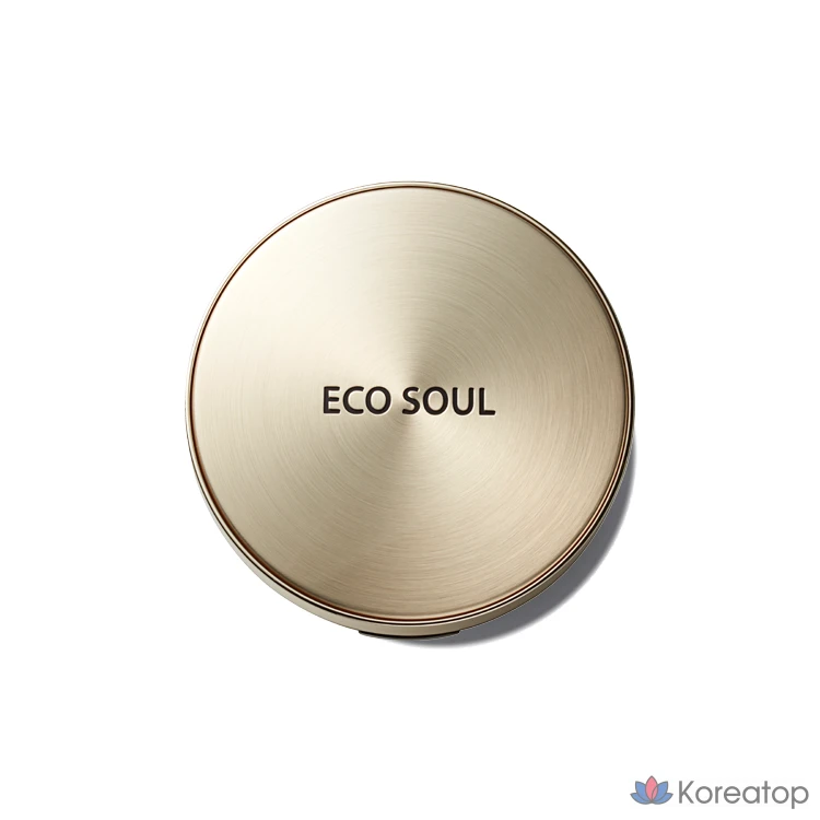 Eco Soul Luxury Gold Pact, № 21 Светло-бежевый, 1 шт.