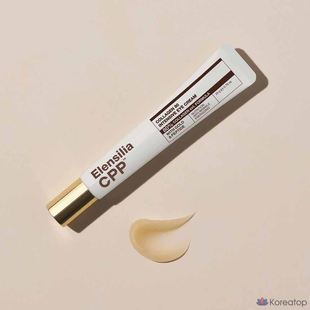 Elensilia Французский коллагенсодержащий лифтинг-крем для кожи вокруг глаз с коллагеном, пептидами, белками и аминокислотами, 20 г, 1 шт.