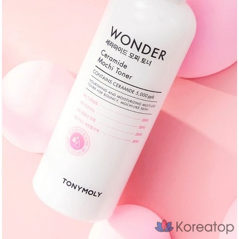 Тонер для лица увлажняющий с центеллой и церамидами Tony Moly Wonder Ceramide Mochi Toner, 500 мл