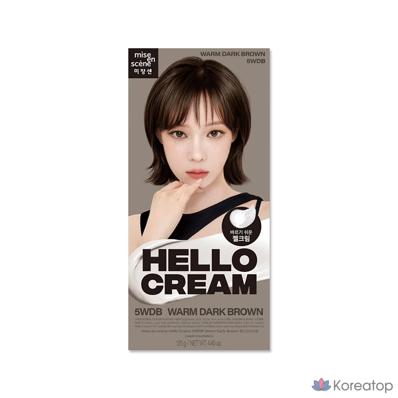 Mise en Scene New Hello Cream 5WDB Warm Dark Brown, 1 штука