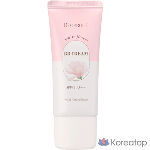 BB-крем Deoproce White Flower SPF35 PA+++, № 21 Натуральный бежевый, 30 г, 1 шт.
