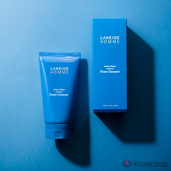 Очищающая пенка LANEIGE Homme Active Water Foam Cleanser, 150 мл, 1 шт.