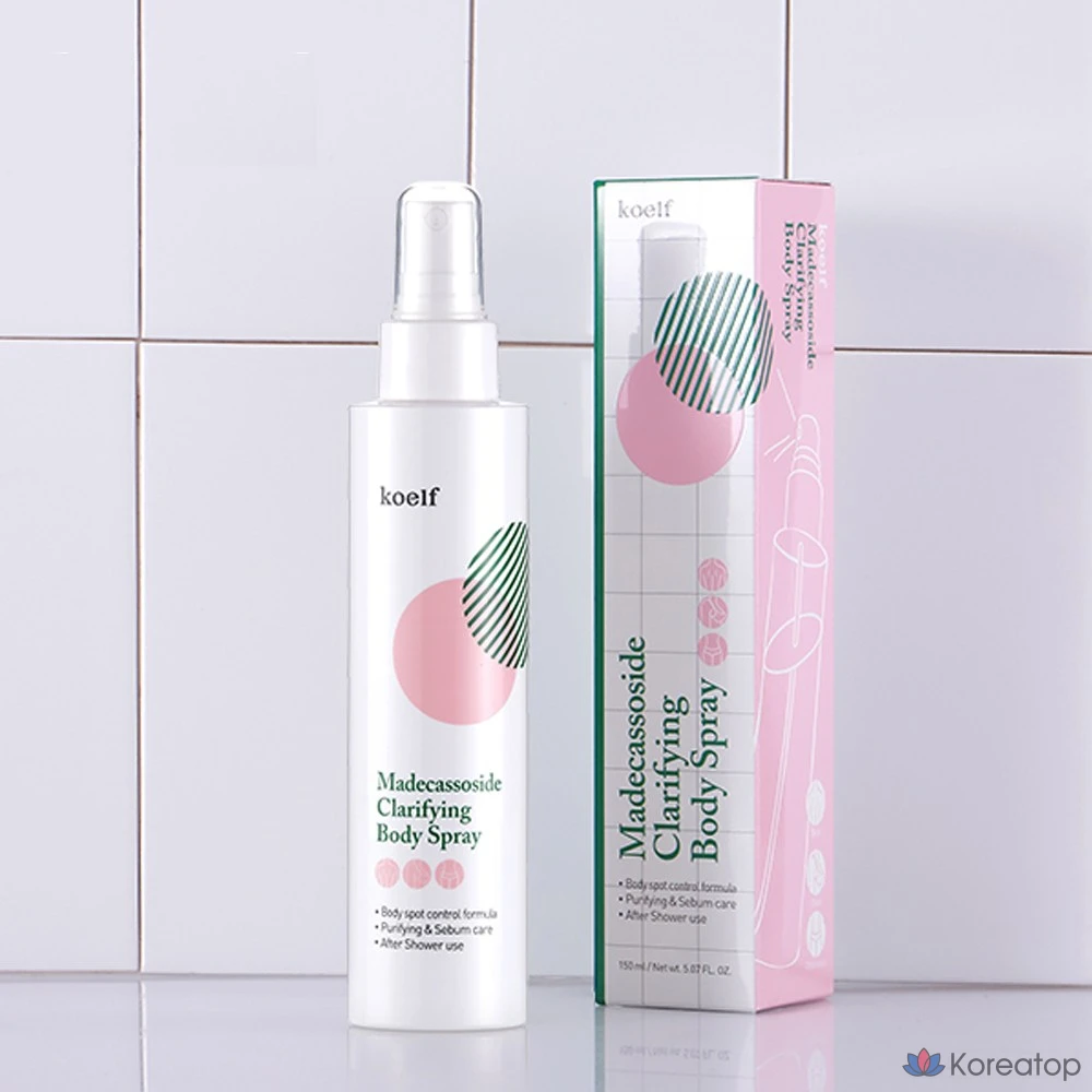 Очищающий спрей для тела Koelf Madecassoside, 1 шт., 150 мл