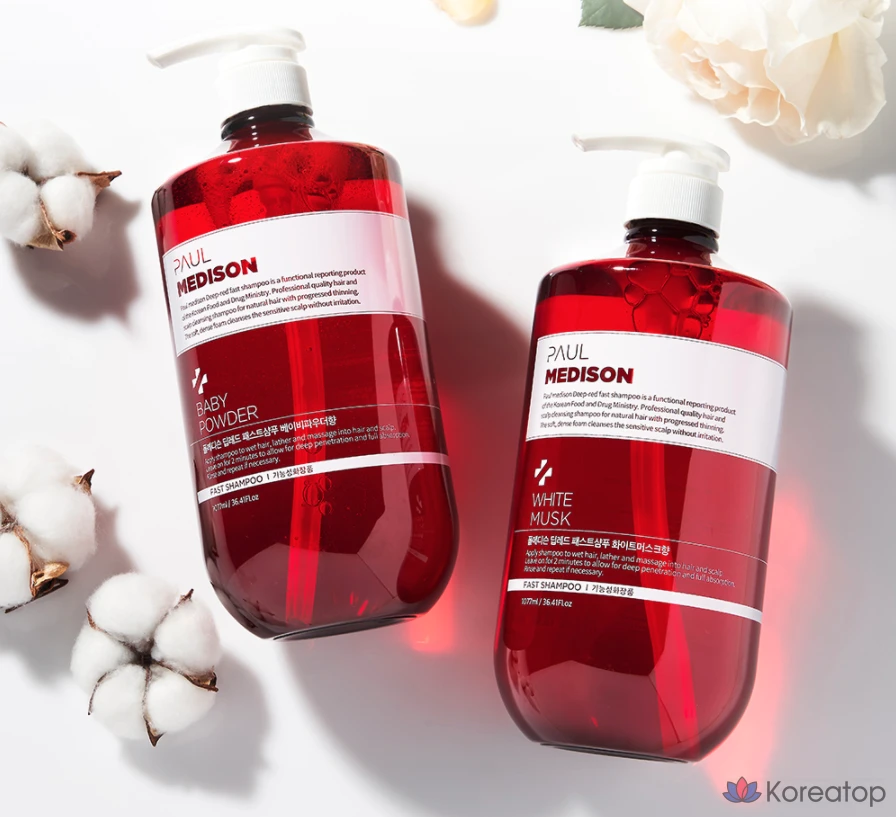 Шампунь PAUL MEDISON Deep Red Fast White Musk, 1,077 л, 1 шт.