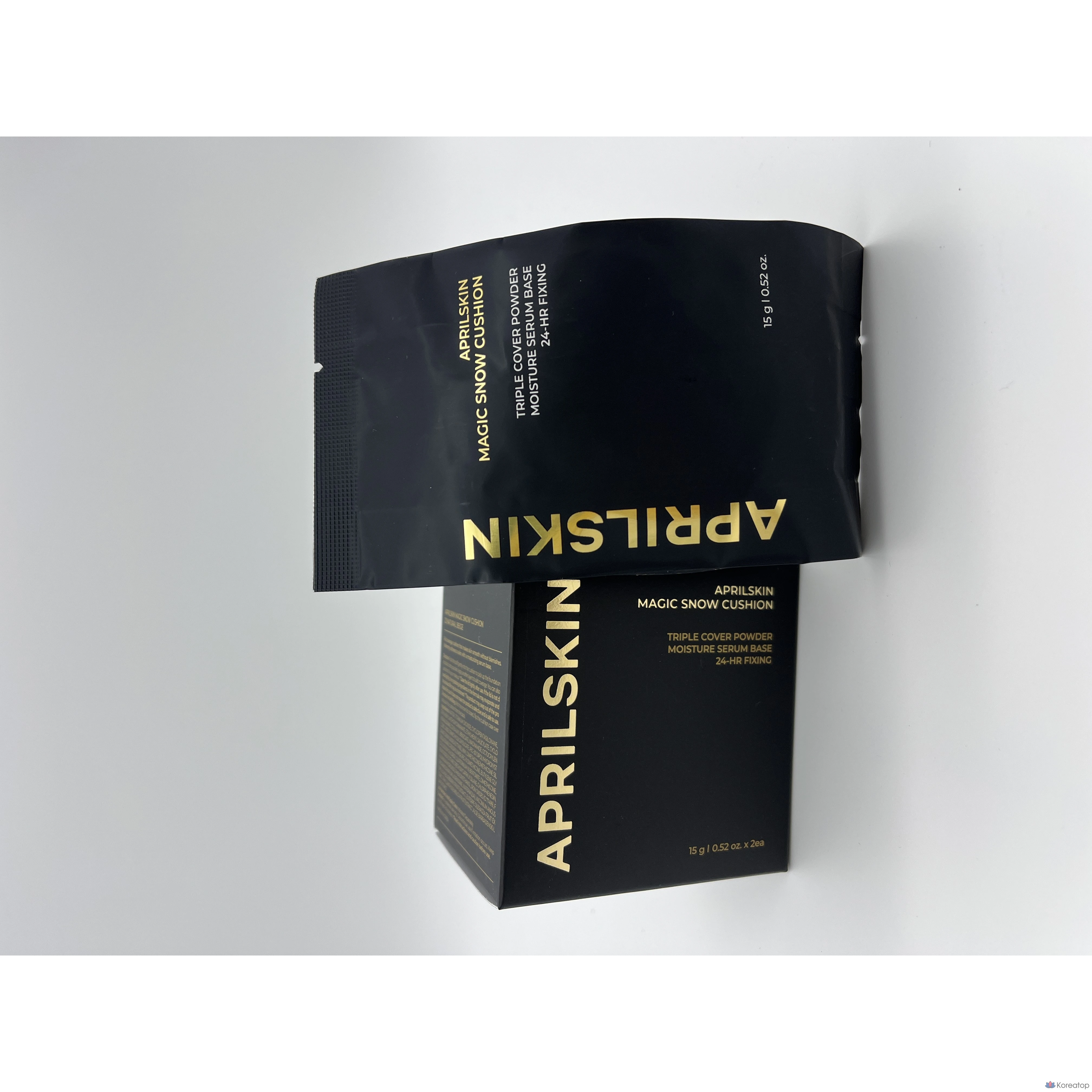 Набор сменных блоков увлажняющего крема-кушона April Skin Magic Snow Cushion, № 23, 1 шт., фото 2