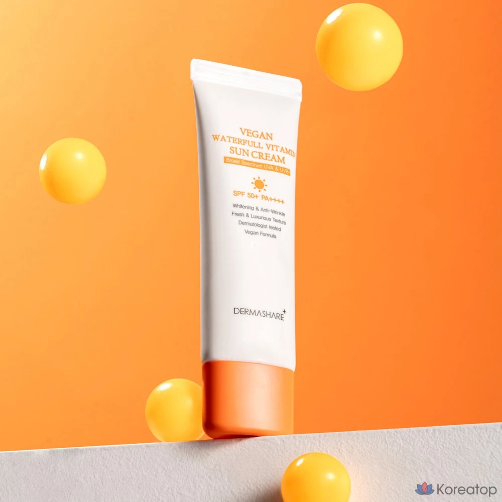 Солнцезащитный крем Dermashare Waterful Vitamin Sunscreen SPF50+ PA++++, 50 г, 1 шт.