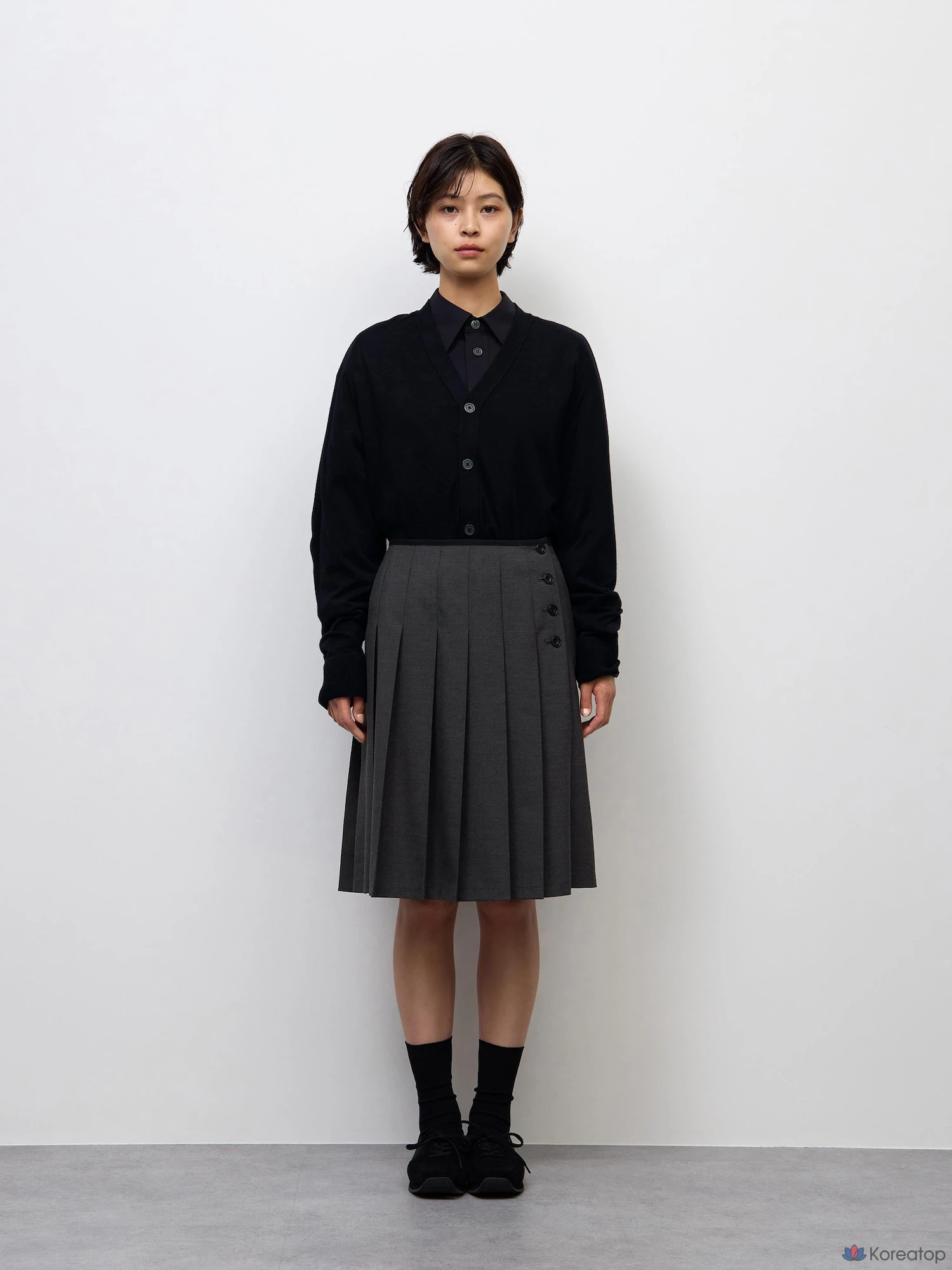 Юбка Uniqlo Side Button Pleated Skirt