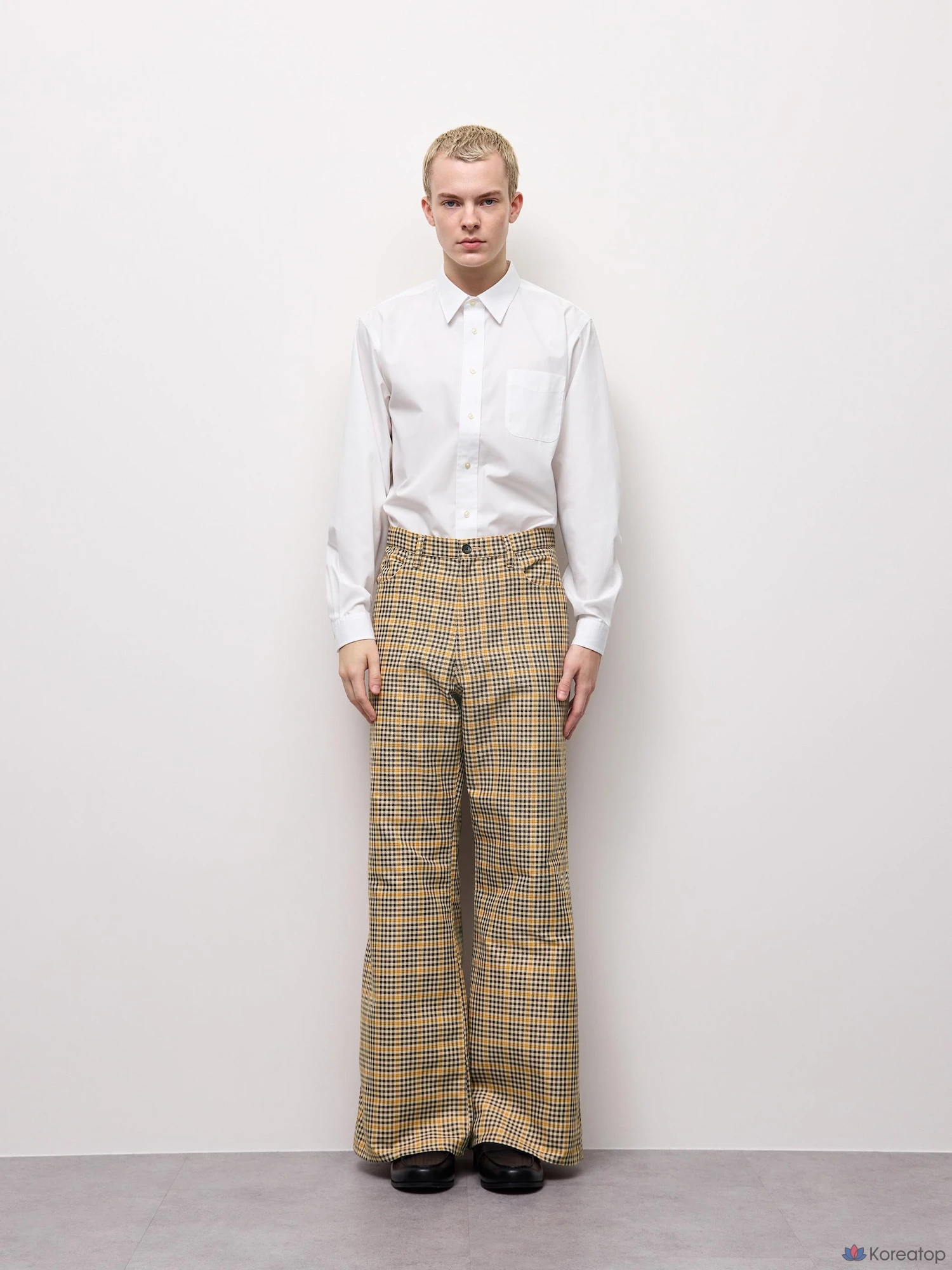 Брюки Uniqlo Check Wide Flare Pants