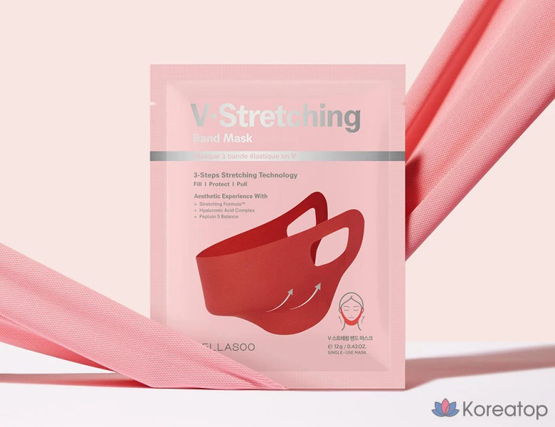 Тканевая маска для лица Bellasoo V Stretching Band Mask, 60 шт., фото 3