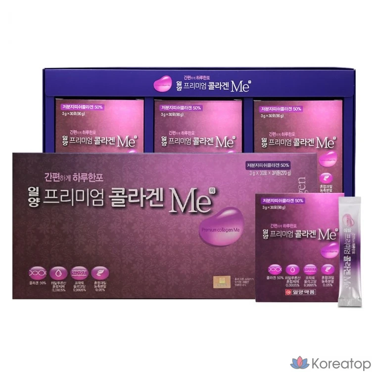 Ilyang Premium Collagen Me, 90 пакетиков, 1 г, 1 упаковка