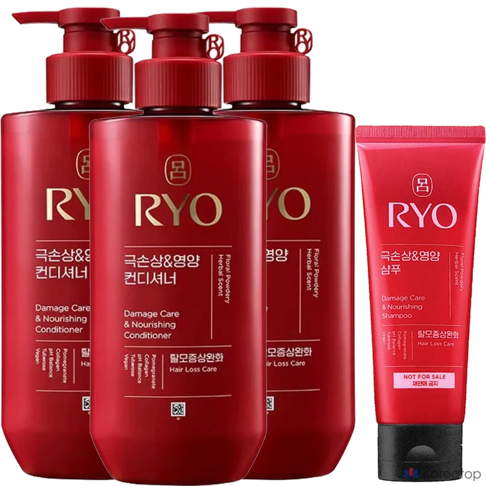 Кондиционер для волос Ryo Hambit Extreme Damage Nutrition Care 480 мл, 3 шт., 480 мл