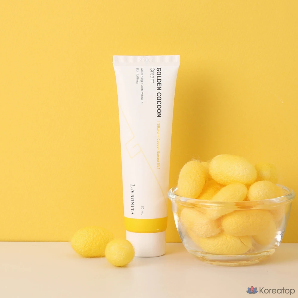 Крем Labonita Golden Cocoon Cream 50 мл / Протеиновый крем-бомба / Жевательный крем для шелкопряда / Серициновый крем для коконов шелкопряда, 1 шт.