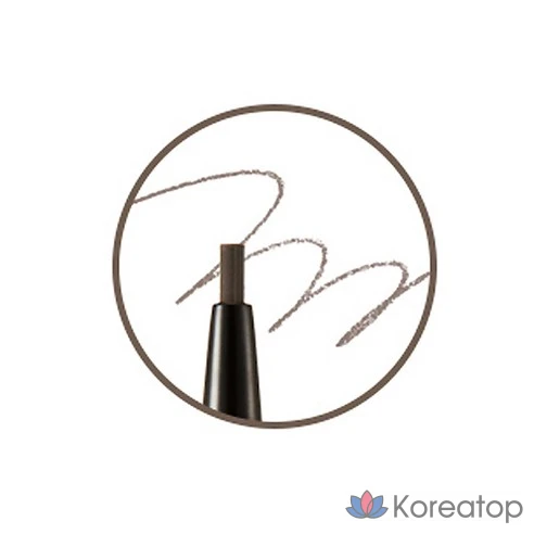 Карандаш для бровей автоматический Brow Master Slim Pencil The Face Shop, 0,05 г, 01 Серо-коричневый