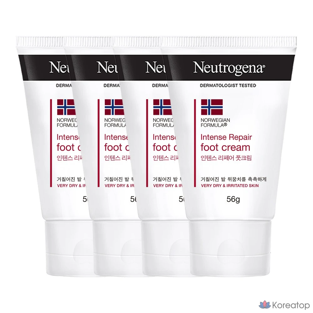 Крем для ног Neutrogena Intense Repair, 1 упаковка, 4 шт., 56 г