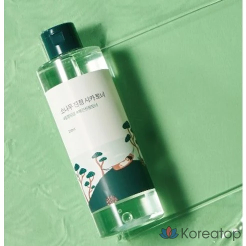 Успокаивающий тоник для лица с экстрактами сосны и центеллы Round Lab Pine Calming Cica Toner, 250 мл