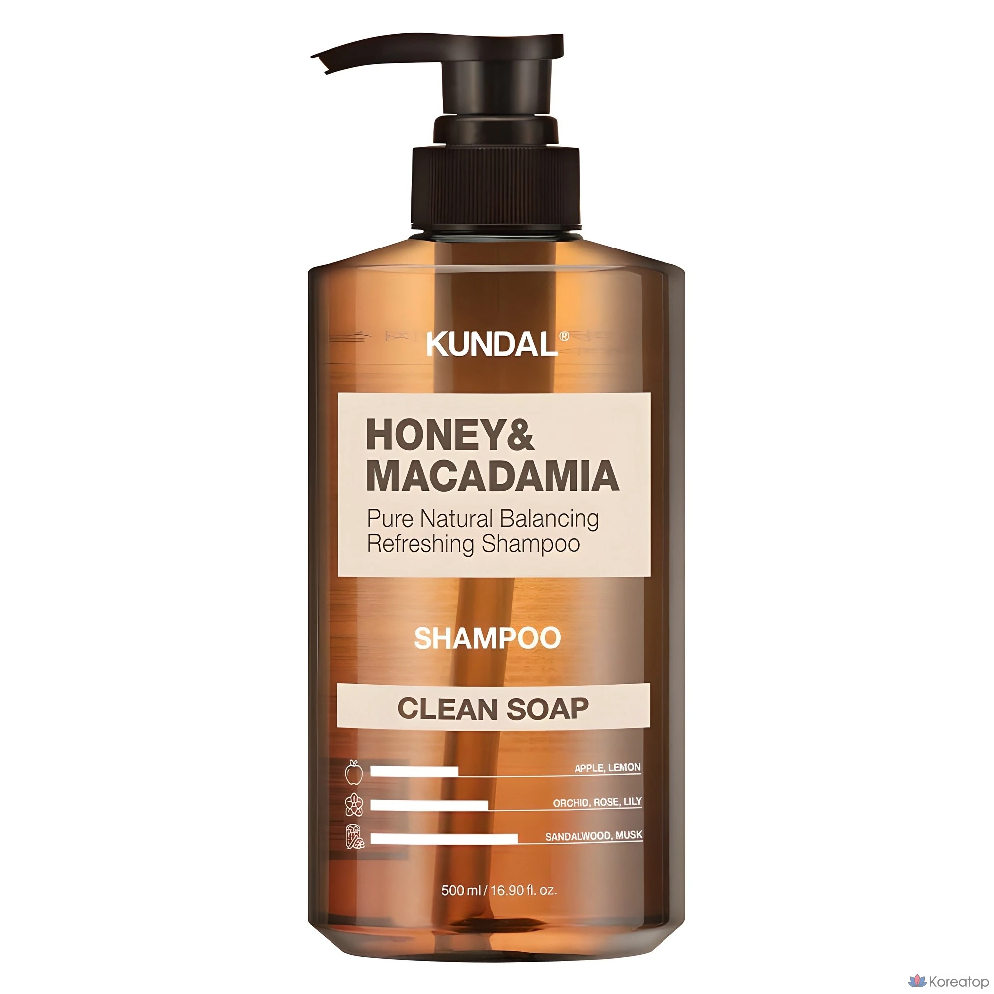 Шампунь-мыло Kundal Honey &amp; Macadamia Nature с ароматом меда и макадамии, 500 мл, 1 шт.